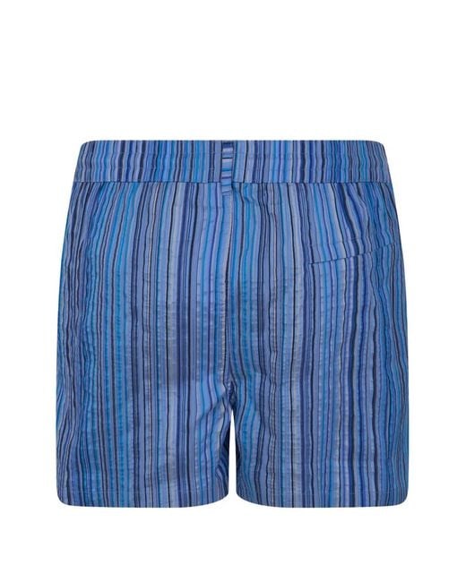 Paul Smith Blue Swim Short Jacquard Signature for men