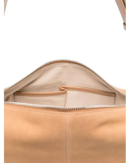 Pinko Brown Large Keeper Suede Bag