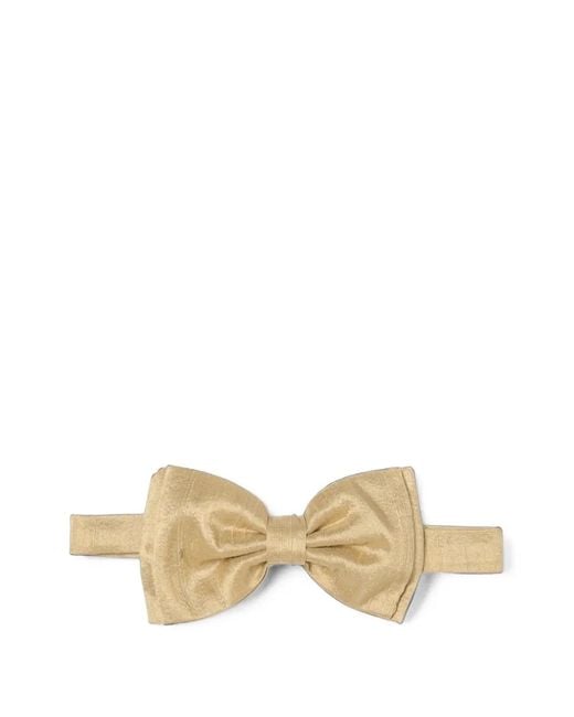 Lardini Natural Textured Silk Bow Tie for men