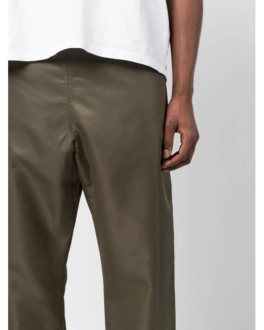Fear Of God Green Satin-Finish Drawstring Waist Trousers for men
