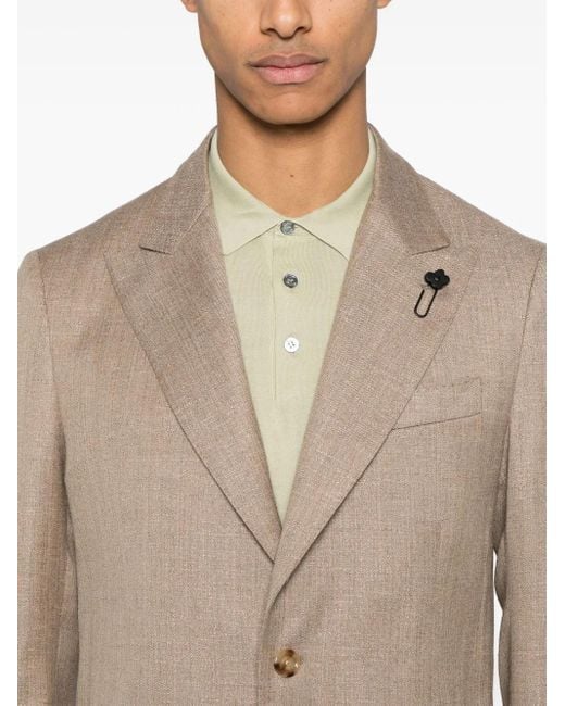 Blazer Con Botones Lardini de hombre de color Natural