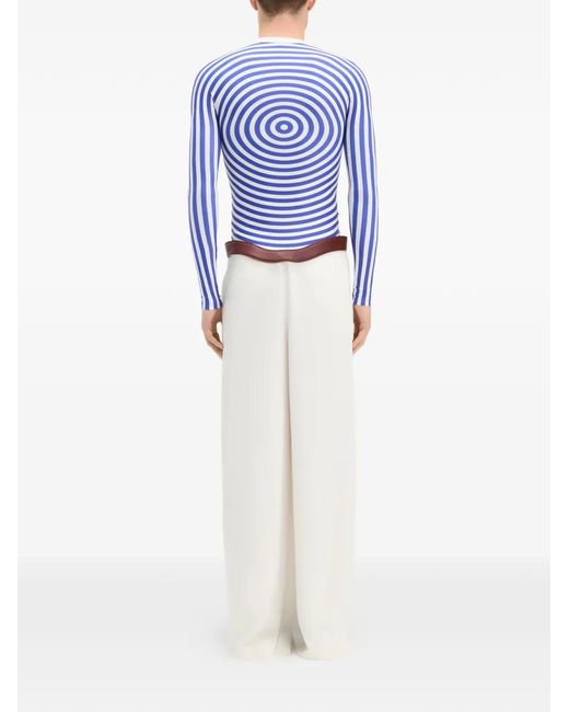 Jean Paul Gaultier Blue The Target Crewneck Top