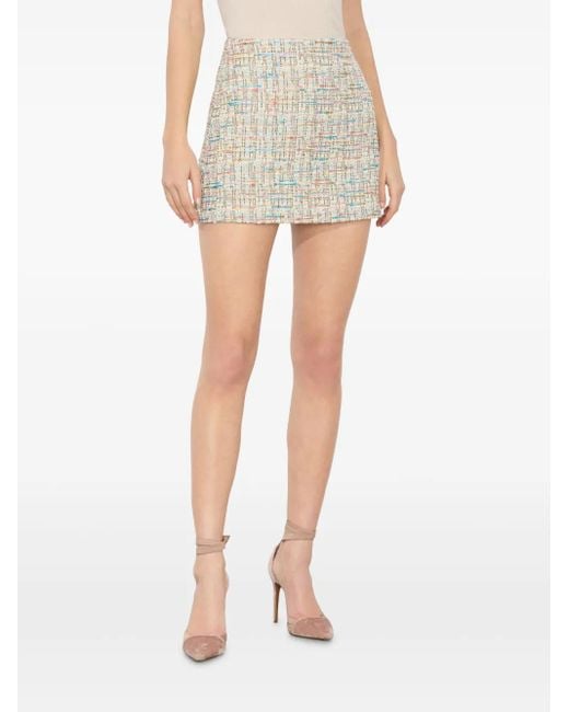 Alice + Olivia Riley Skirt in White | Lyst UK