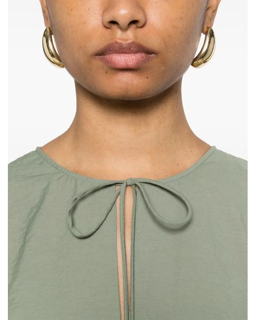 Loewe Green Cotton Blend Midi Dress