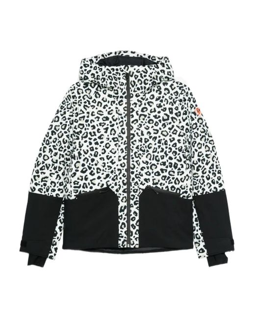 Rossignol Black Leopard-Print Jacket