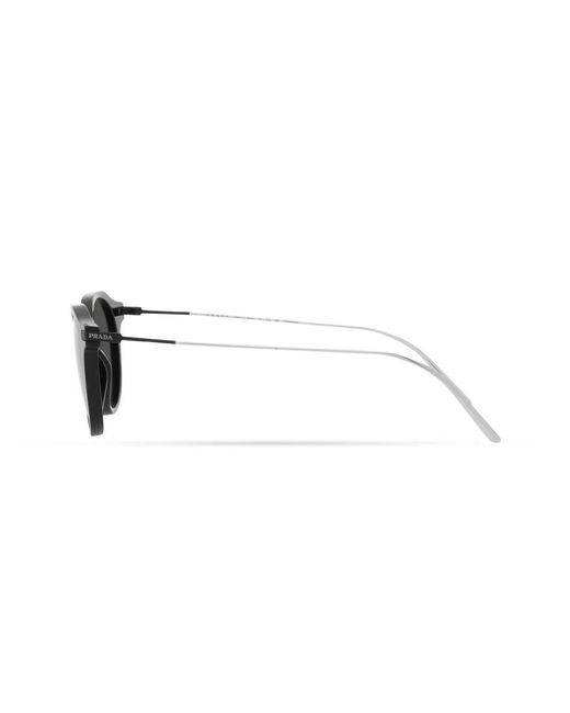 Prada Black Pr 12Ys Round-Frame Sunglasses for men
