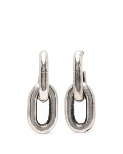 Werkstatt:münchen White Anchor-Chain Earrings