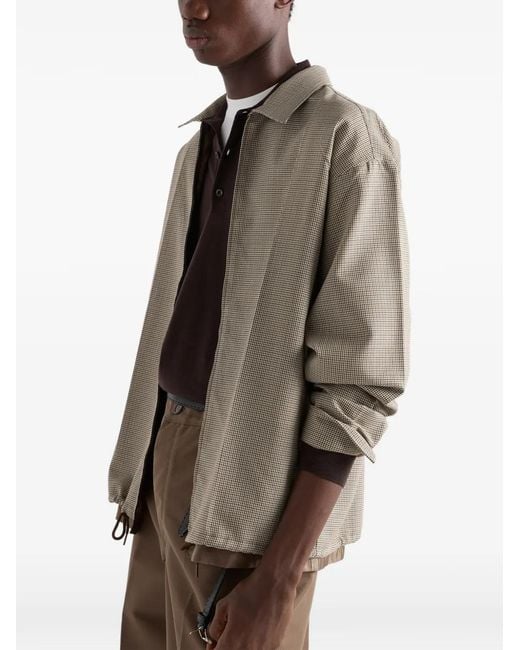 Prada Gray Wool Shirt for men