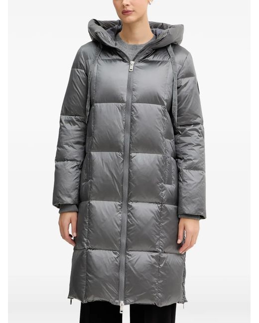 Mos Mosh Gray Mmnova Hooded Quilted Coat