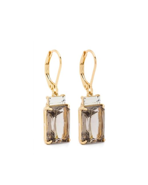 Ralph Lauren White Stone Drop Earrings