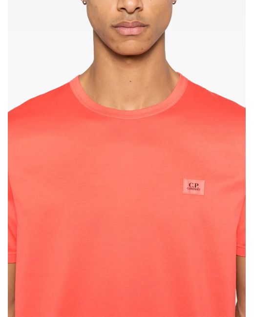 メンズ C P Company ロゴ Tシャツ Pink