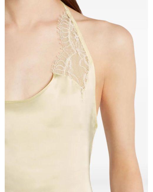 Courreges レースディテール トップ Natural