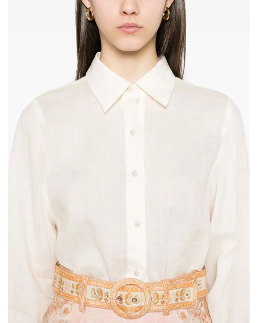 Zimmermann Crush Blouse in het White