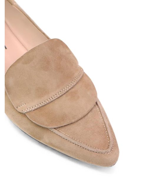 Notabene Natural Pointed-Toe Loafers