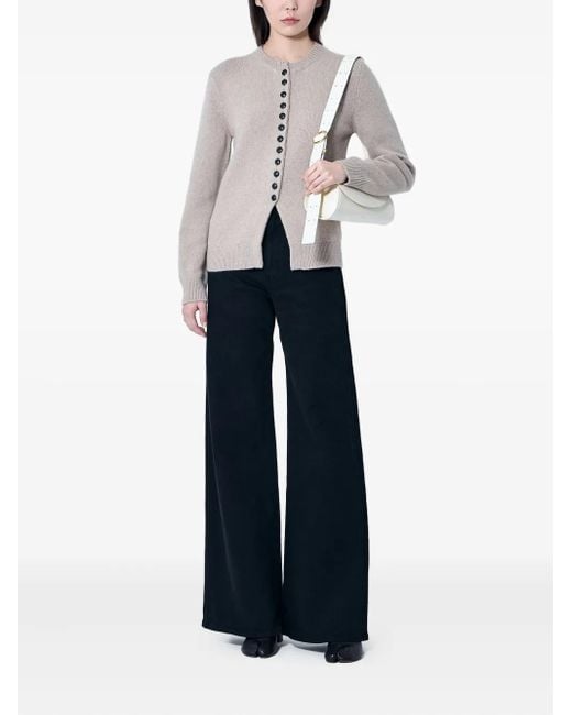 Khaite Blue Five-Pocket Wide-Leg Jeans