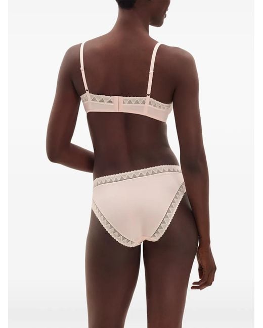 Eres Natural Softness Lace-Trim Bra