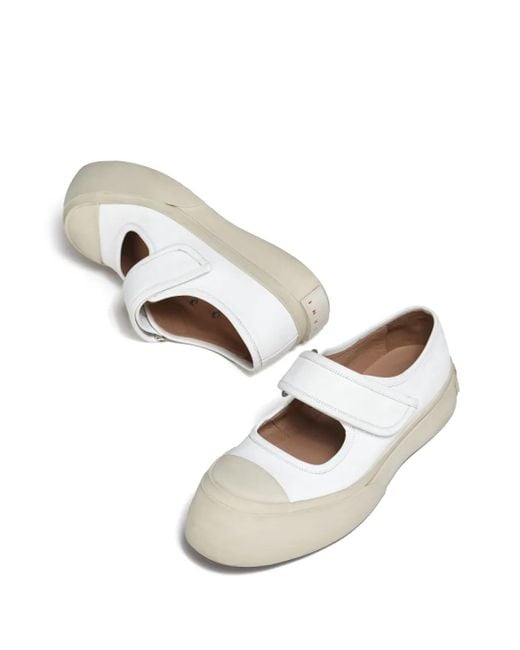 Marni White Low-Top Sneaker