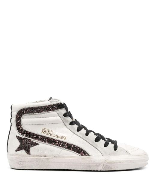 Golden Goose Deluxe Brand Slide スパンコール スニーカー White