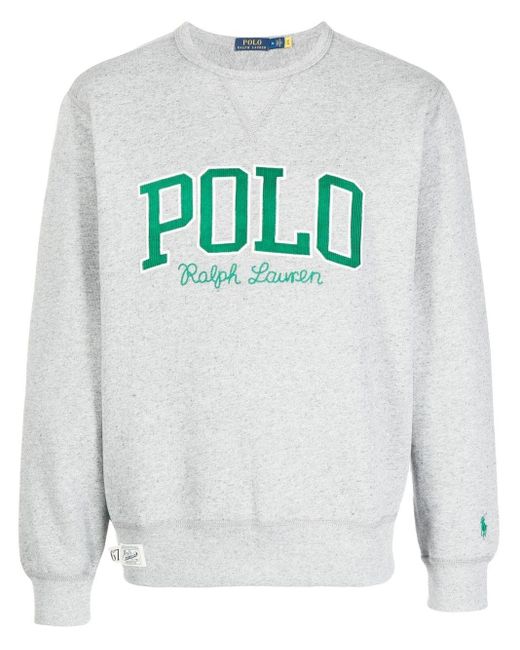Polo Ralph Lauren Sweater Met Logoprint in het Grijs voor heren | Lyst NL