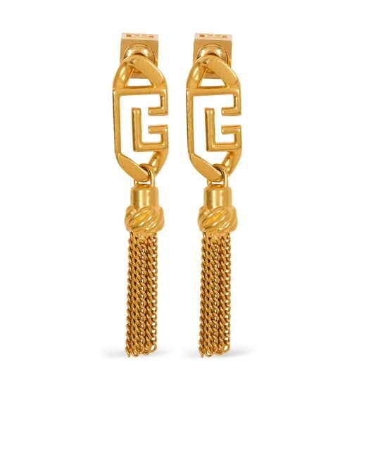 Balmain Metallic Sync Pb Pendant Earrings