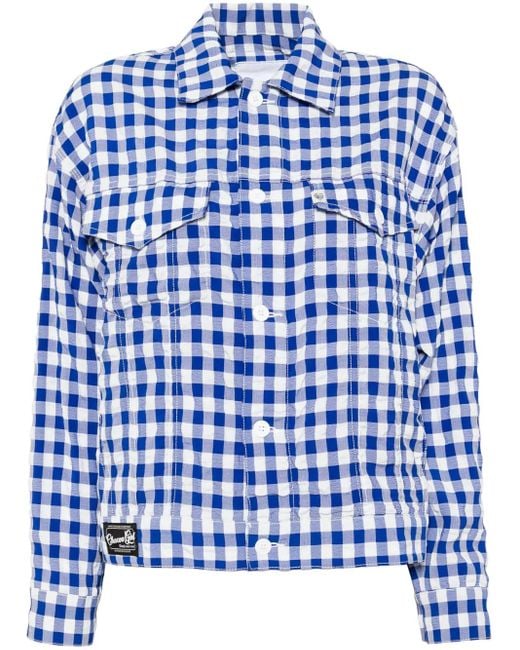Chocoolate Blue Checked Shirt