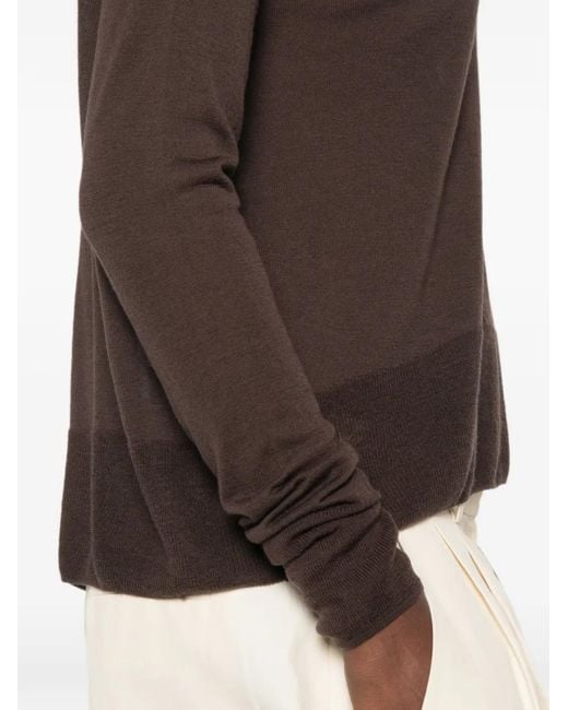Closed Brown Fine-Knit Long-Sleeve Sweater