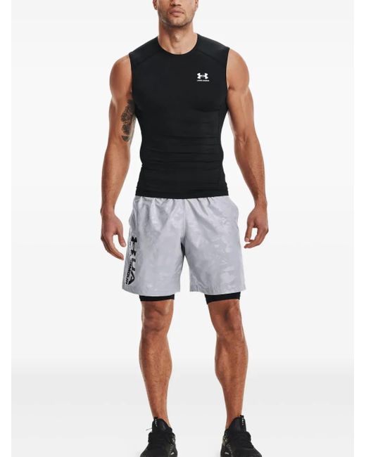 Under Armour Black Logo-Print Tank Top for men