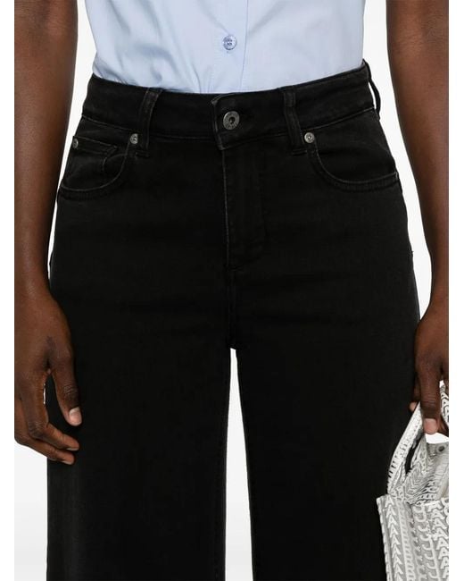 Liu Jo Black High-Rise Flared Jeans