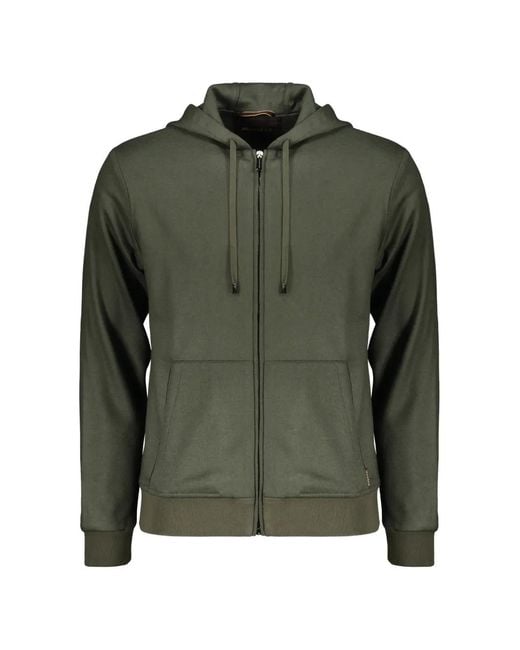 Moorer Green Matthew Zip-Up Hoodie for men