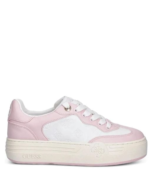Guess Pink Swole Platform Sneakers