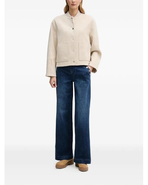 Ouí White Button Pocket Jacket