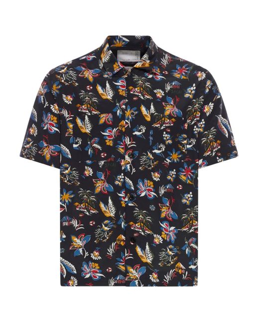 メンズ Sacai プリント ショートスリーブシャツ Black