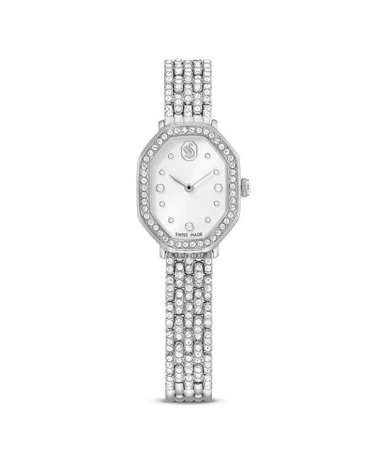 Swarovski White Dextera Crystal-Embellished Octagonal 32Mm Watch
