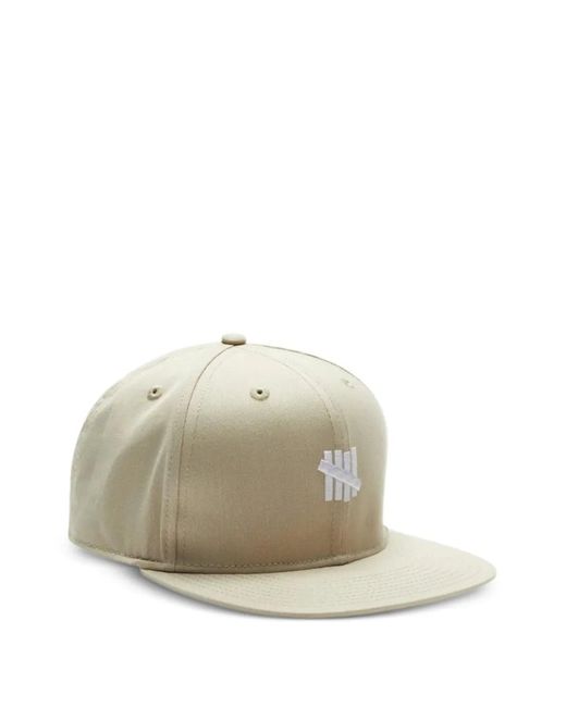 Undefeated White Five-Strike Strapback Cap for men