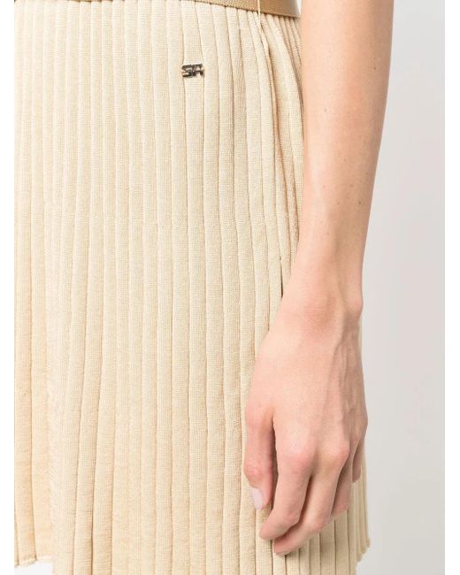 Sonia Rykiel Natural Round Neck Day Dress