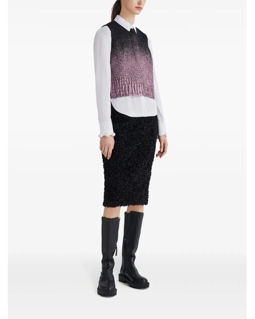 Ports 1961 Blue Gradient-Effect Textured Top
