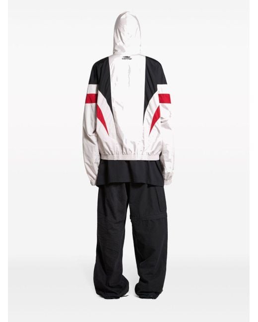 Balenciaga Red 3b Sports Icon Tracksuit Jacket for men