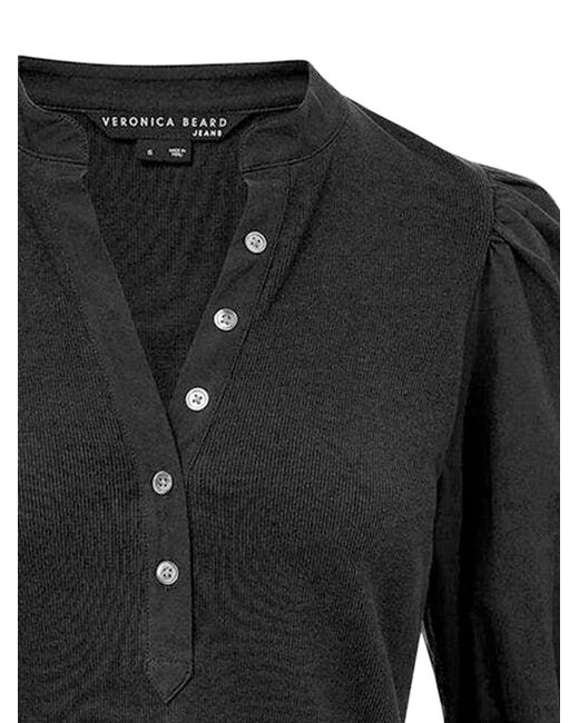 Veronica Beard Black Coralee Blouse