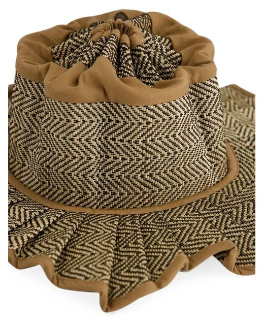 Lorna Murray Natural Capri Herringbone-Weave Hat