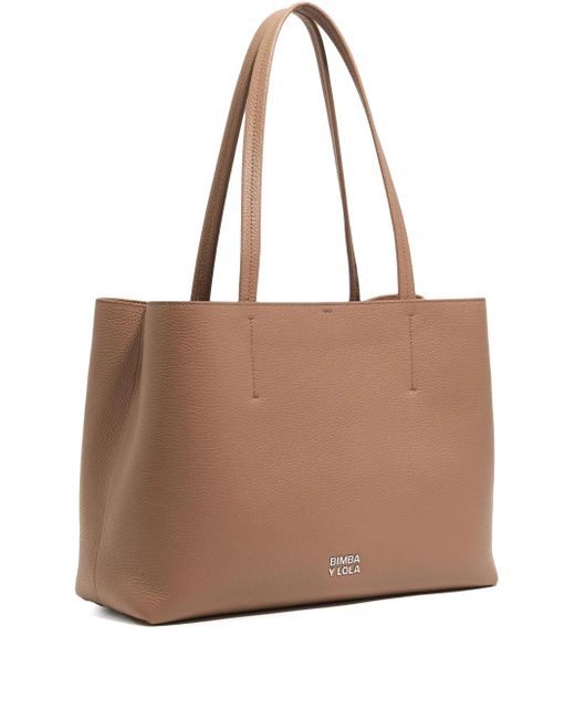 Bimba Y Lola Brown Large Chihuahua Tote Bag