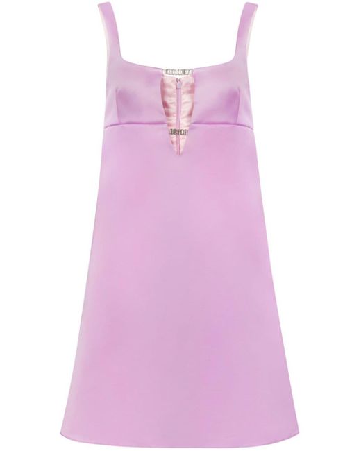 Vestido corto con apliques de cristal Nina Ricci de color Purple