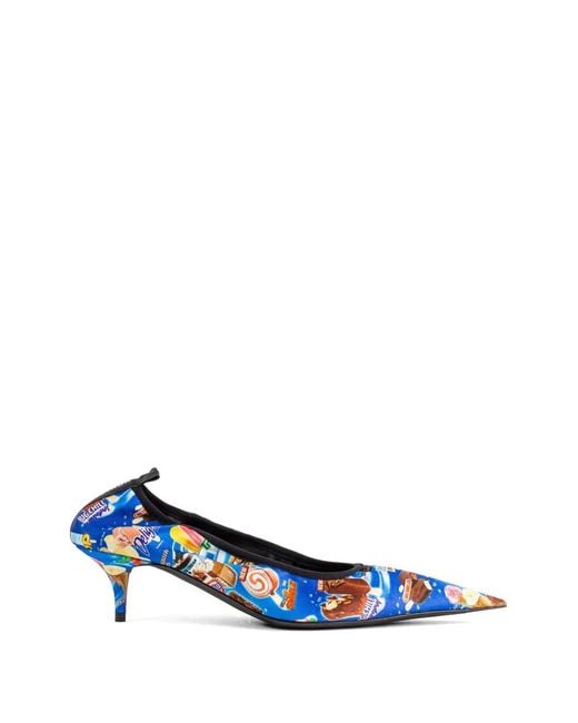 Balenciaga Blue Avenue Scrunchie Sweet Treat Heeled Pumps