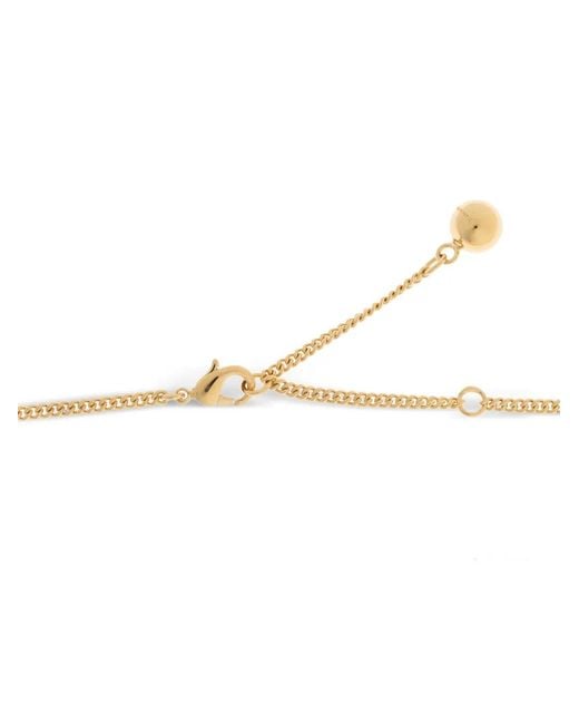 Jimmy Choo White Sphere-Pendant Necklace