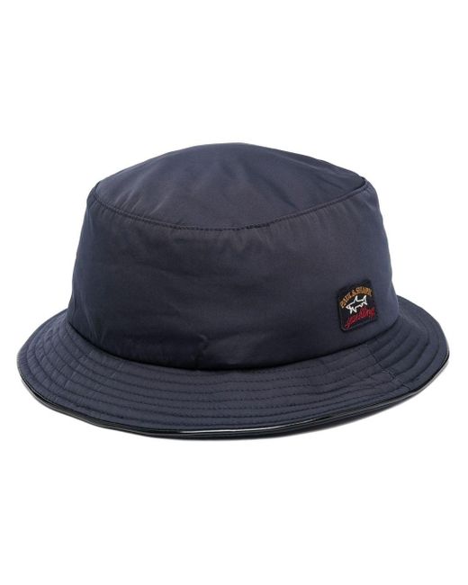 Paul & Shark Logo-patch Bucket-hat in Blue for Men | Lyst