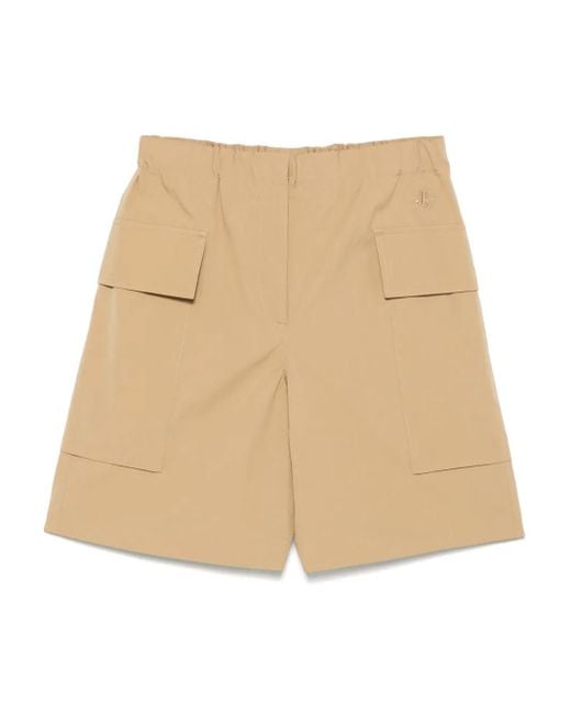 Bermudas Cargo De Algodón Jil Sander de color Natural