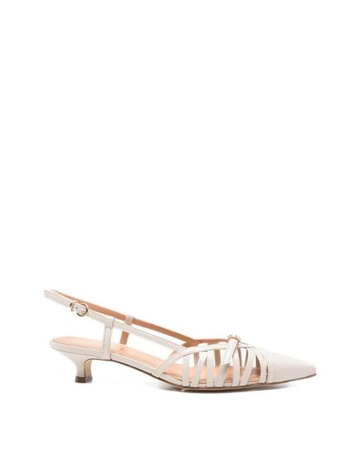 The Seller Natural Slingback Leather Pumps