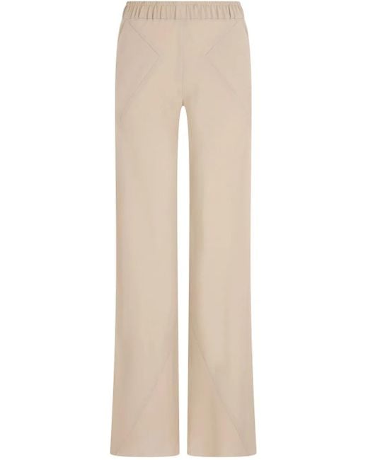Giorgio Armani Natural Pantalone Tripla Georgette Seta