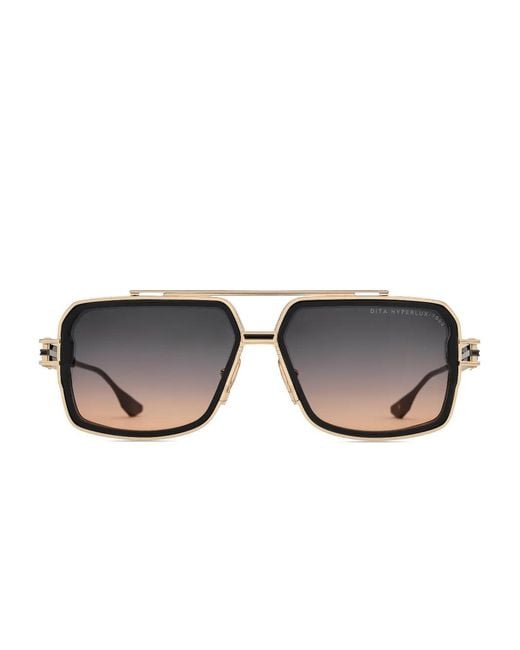 Dita Eyewear Metallic Hyperlux-1000 Pilot Sunglasses