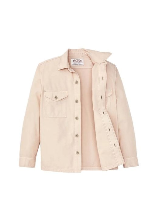 Filson Natural Button-Up Chest-Pocket Jacket for men