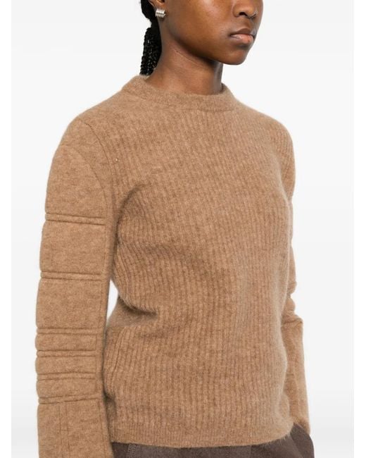 Max Mara Natural Smirne Long-Sleeve Sweater
